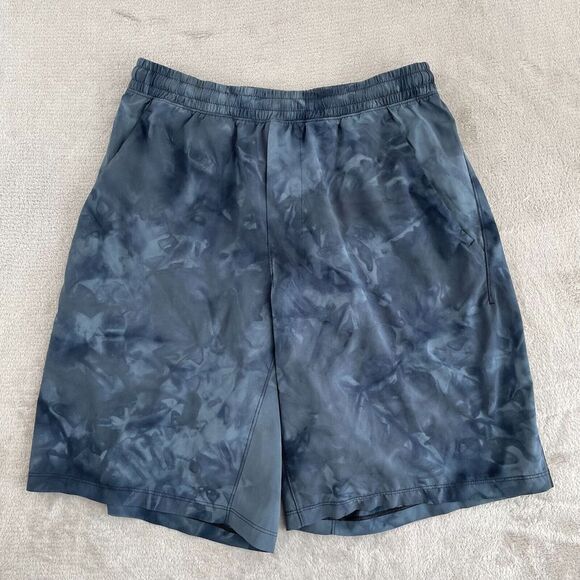 lululemon athletica Other - Lululemon Pace Breaker Short Medium Linerless 9" Diamond Dye Blue Charcoal Black